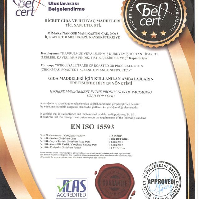 EN ISO 15593 — Gıda Ambalajlarında Hijyen Yönetimi