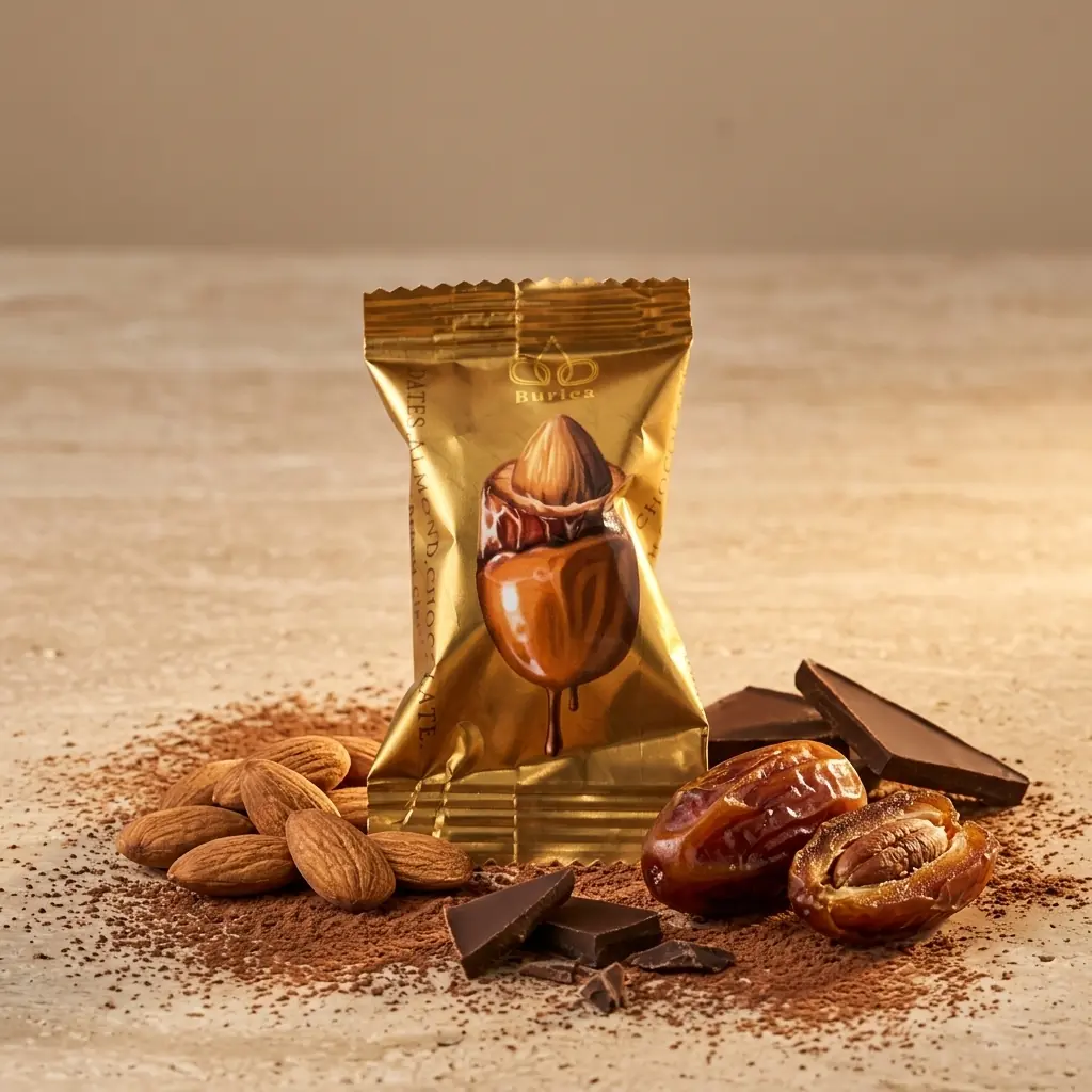 Almond & Caramel Chocolate Dates