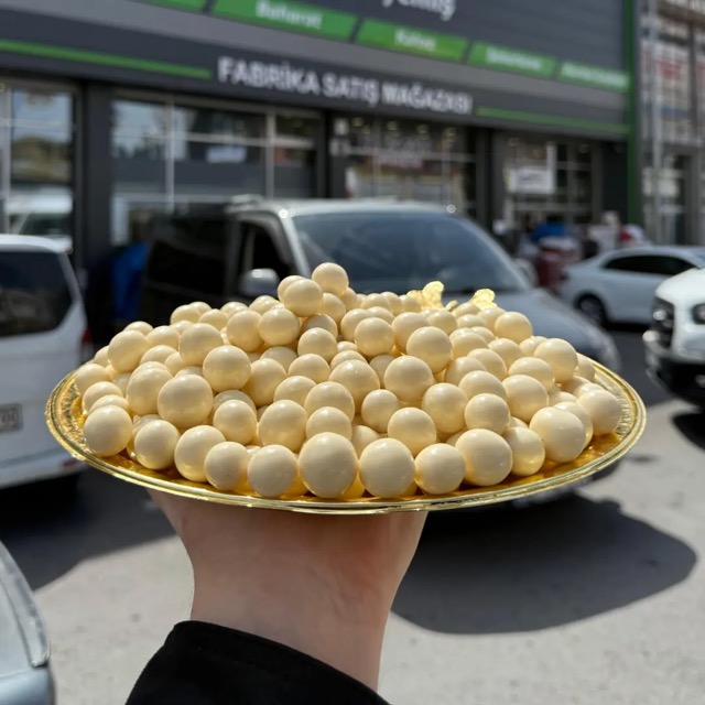 Çikolatalı Fındık Draje Fildişili - kaplama draje