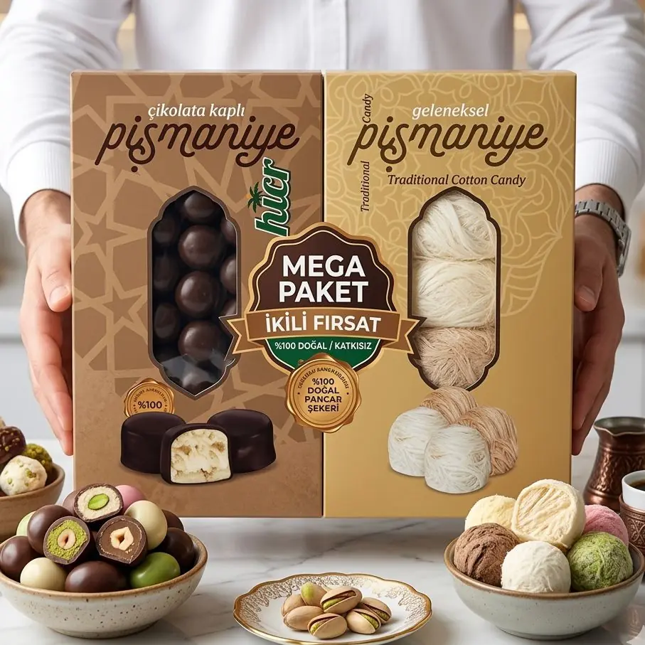 Mega Paket Çikolatalı & Geleneksel Pişmaniye Seti (750Gr)